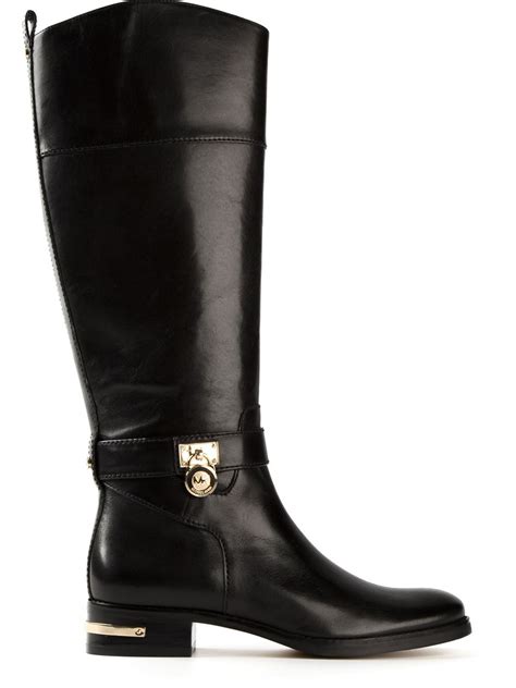 michael kors black riding boots suede|Michael Kors knee high boots.